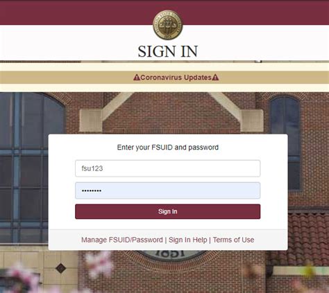 fsu cash login.